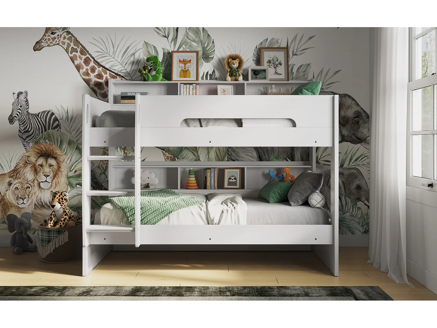 Flair Interstellar Bunk Bed with Storage White