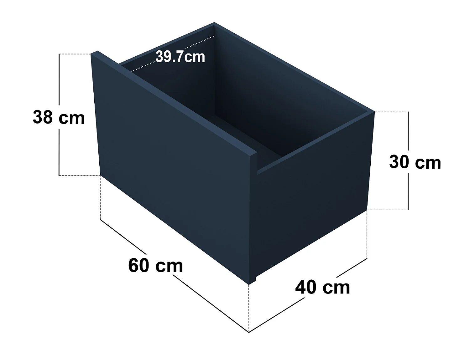 Flair Explorer Single Mid Sleeper Bed with Toy Box Navy