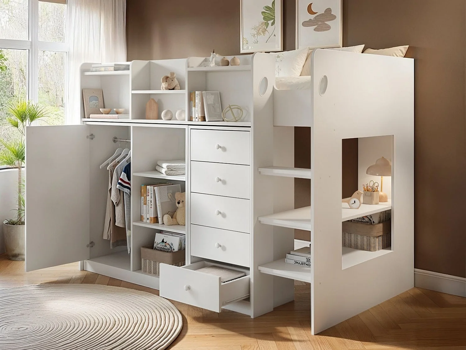 Flair Furnishings Wizard Junior High Sleeper Storage Station