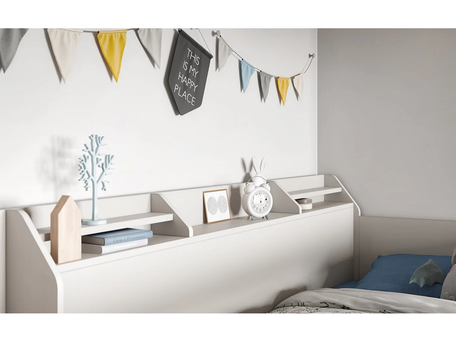 Flair Slick Staircase Bunk Bed White
