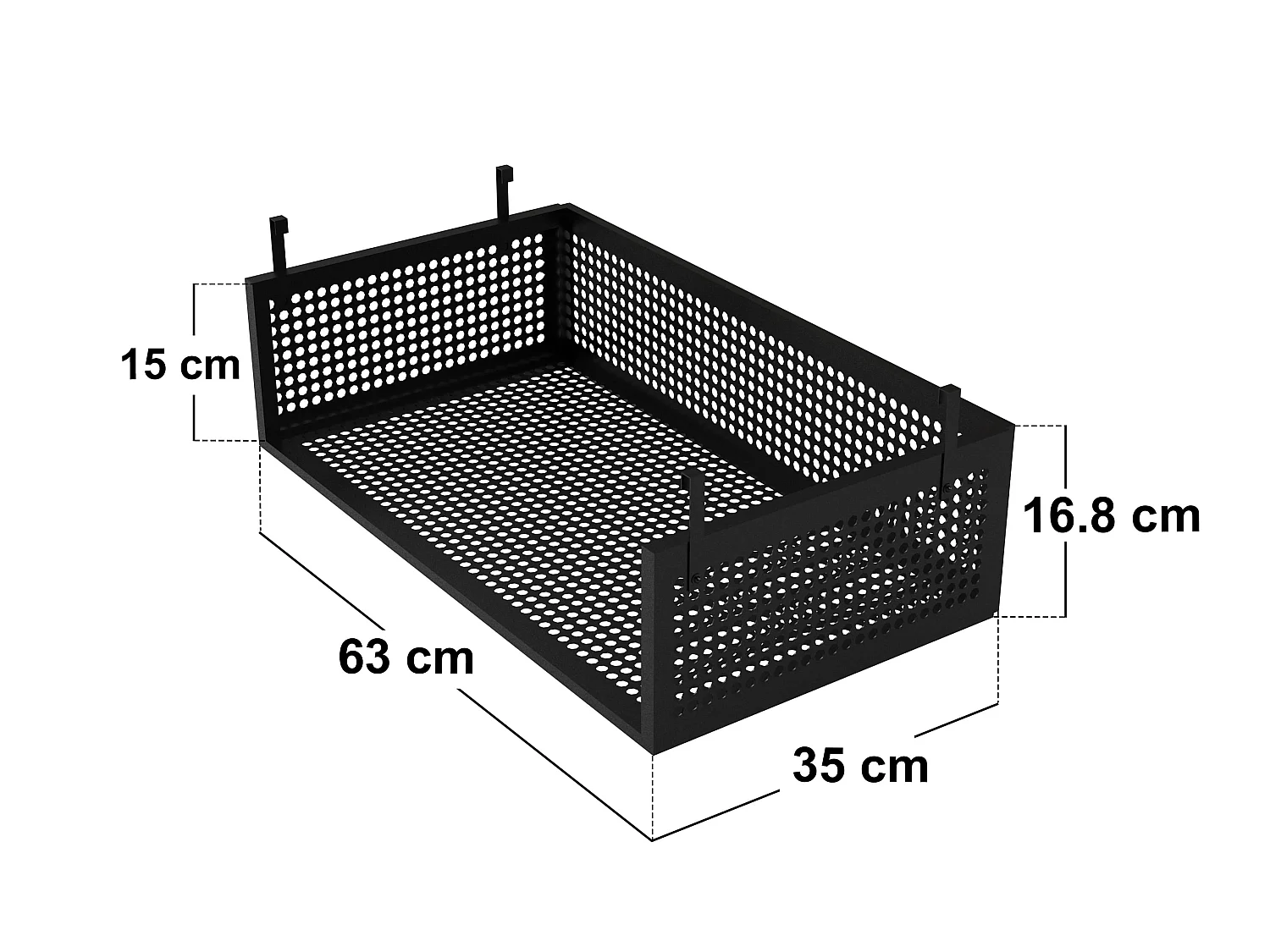 Recoil Panther Metal TV Bed with Storage and LED Headboard Black Metal Single