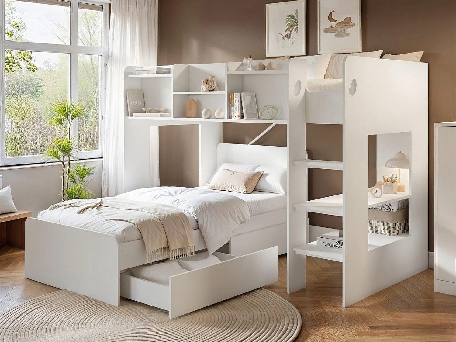 Flair Furnishings Wizard Junior L Shaped Bunk Bed