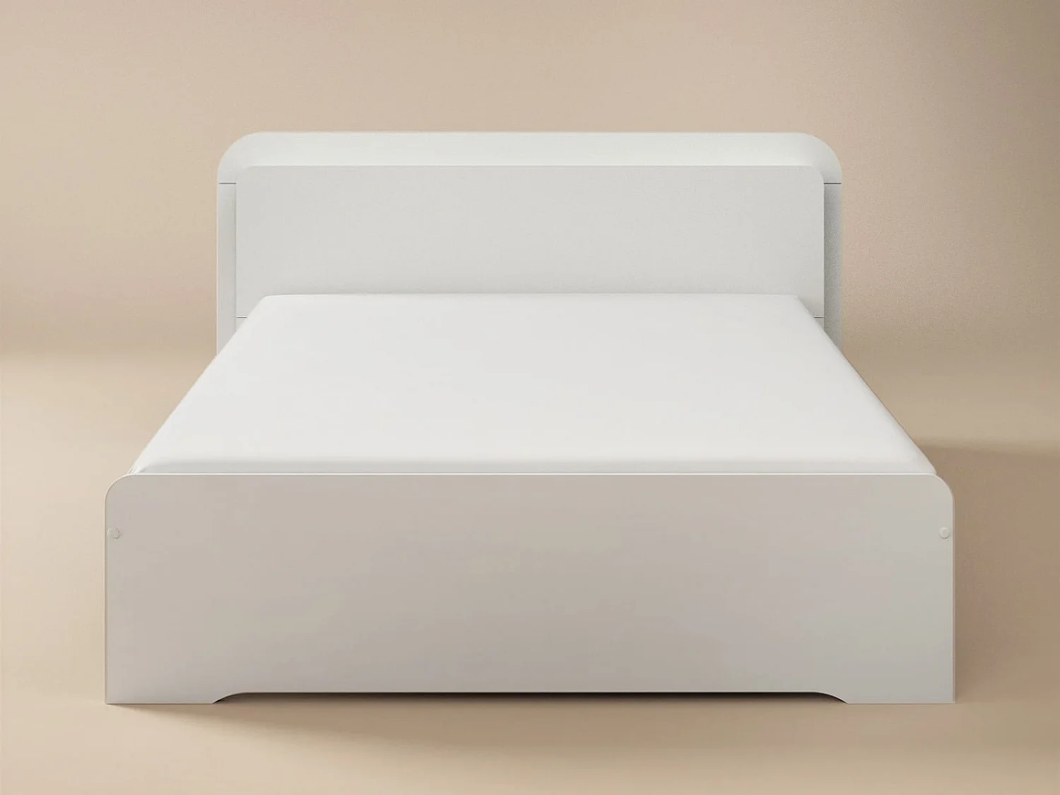 Noomi Evie Storage Bed with Headboard White Double