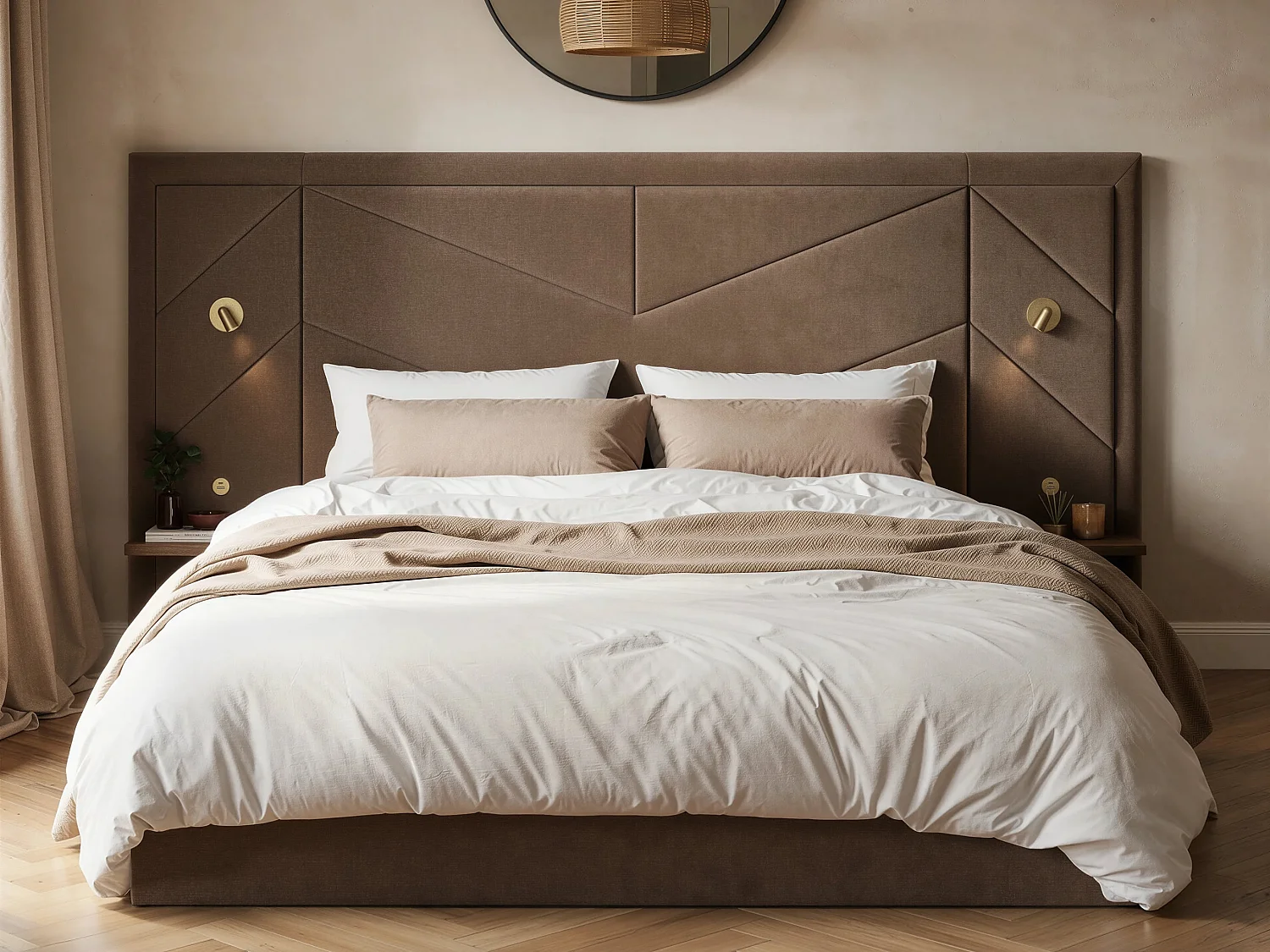 Flair Alice Hotel Ottoman Bed Double Brown Chenille
