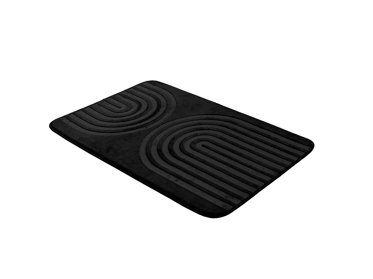 Tapis de Bain Microfibre "Allure" 45x75cm Noir