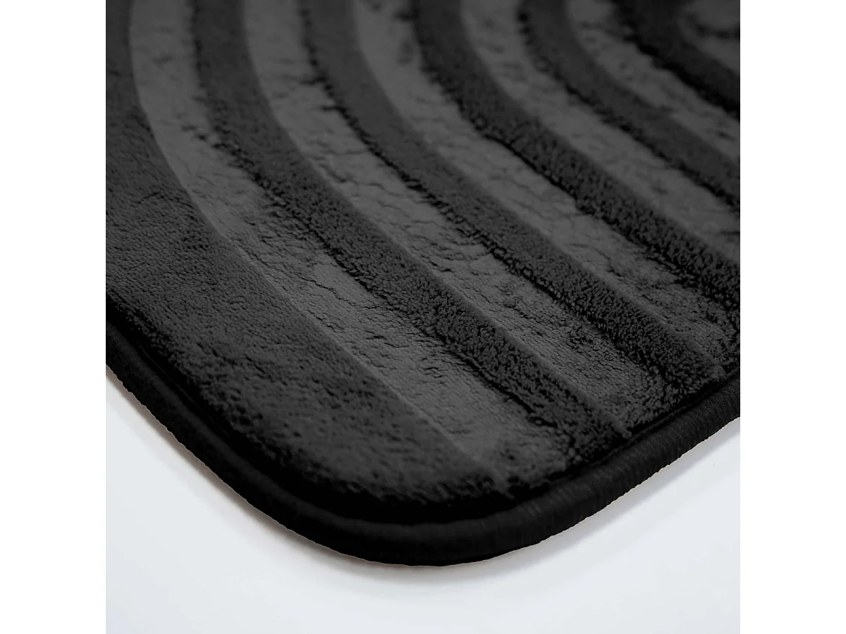 Tapis de Bain Microfibre "Allure" 45x75cm Noir