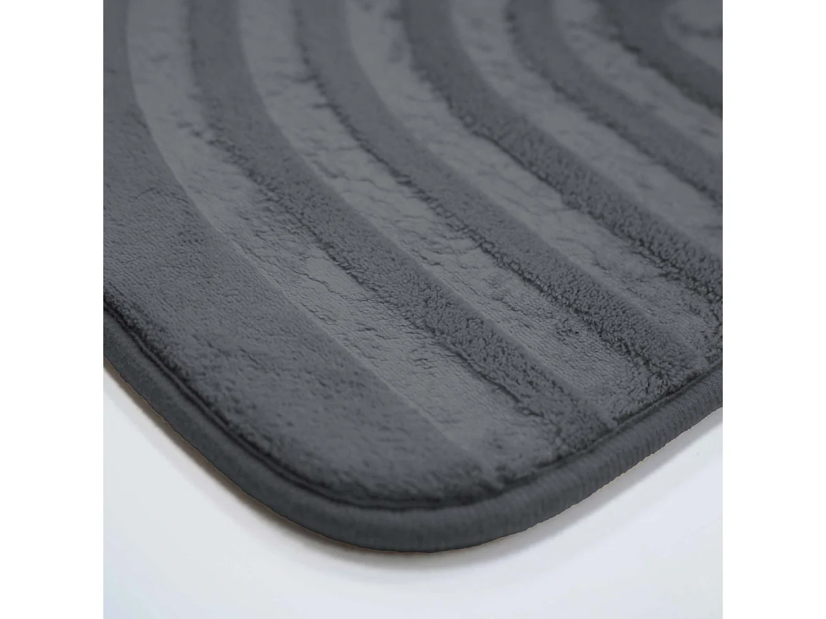 Tapis de Bain Microfibre "Allure" 45x75cm Anthracite