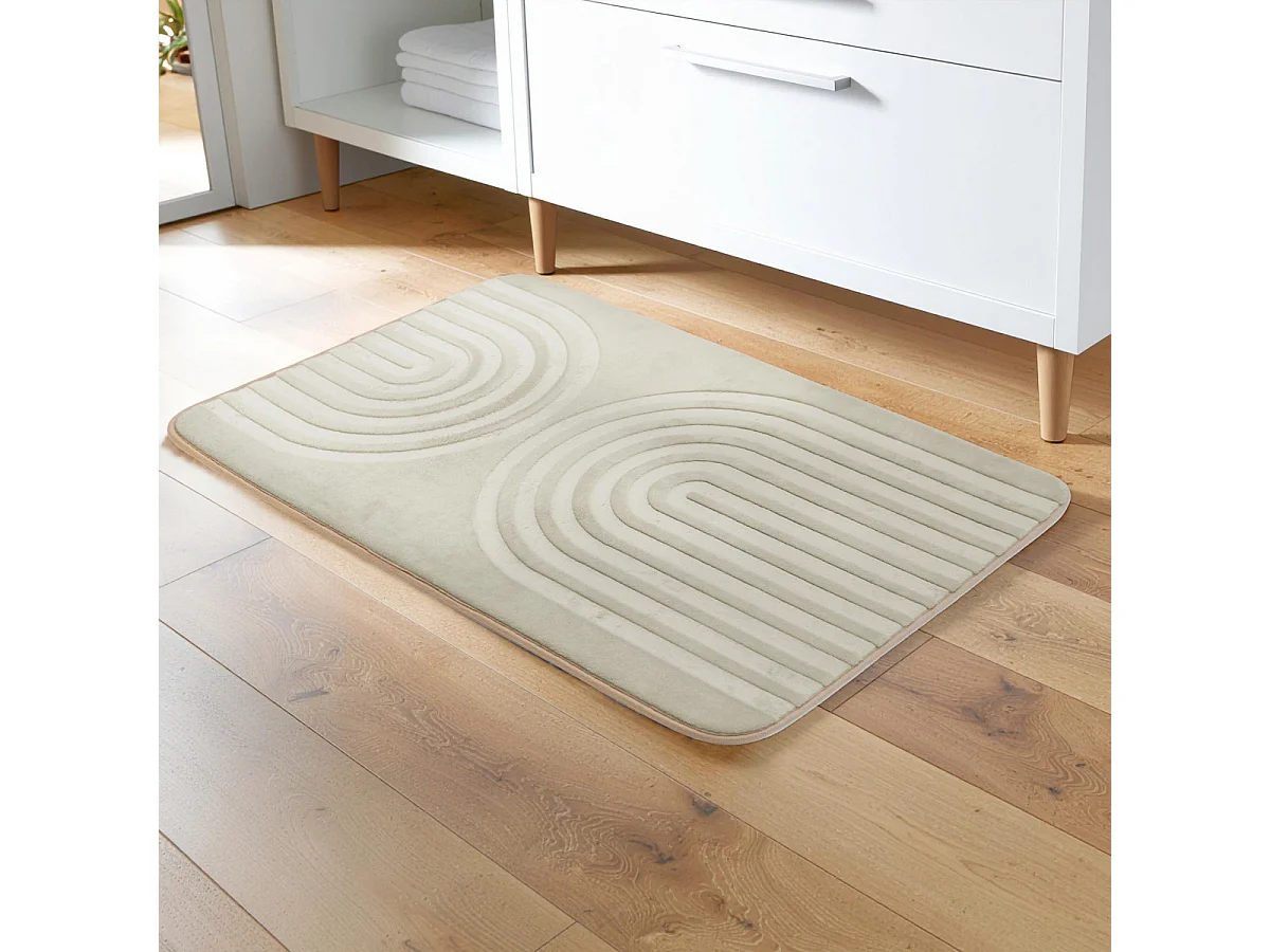 Tapis de Bain Microfibre "Allure" 45x75cm Taupe