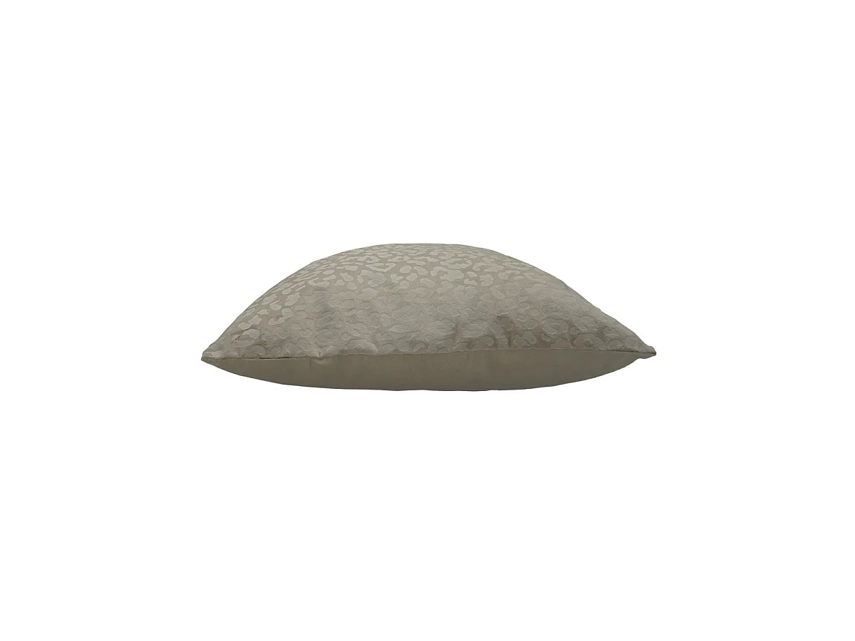 Housse de Coussin en Velours "Fauve" 40x40cm Taupe
