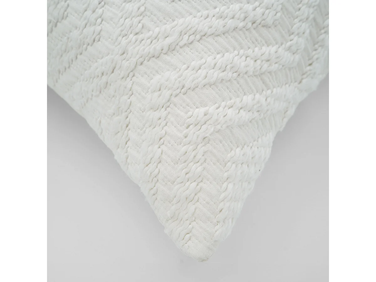 Housse de Coussin Tissée "Ethni" 40x40cm Naturel