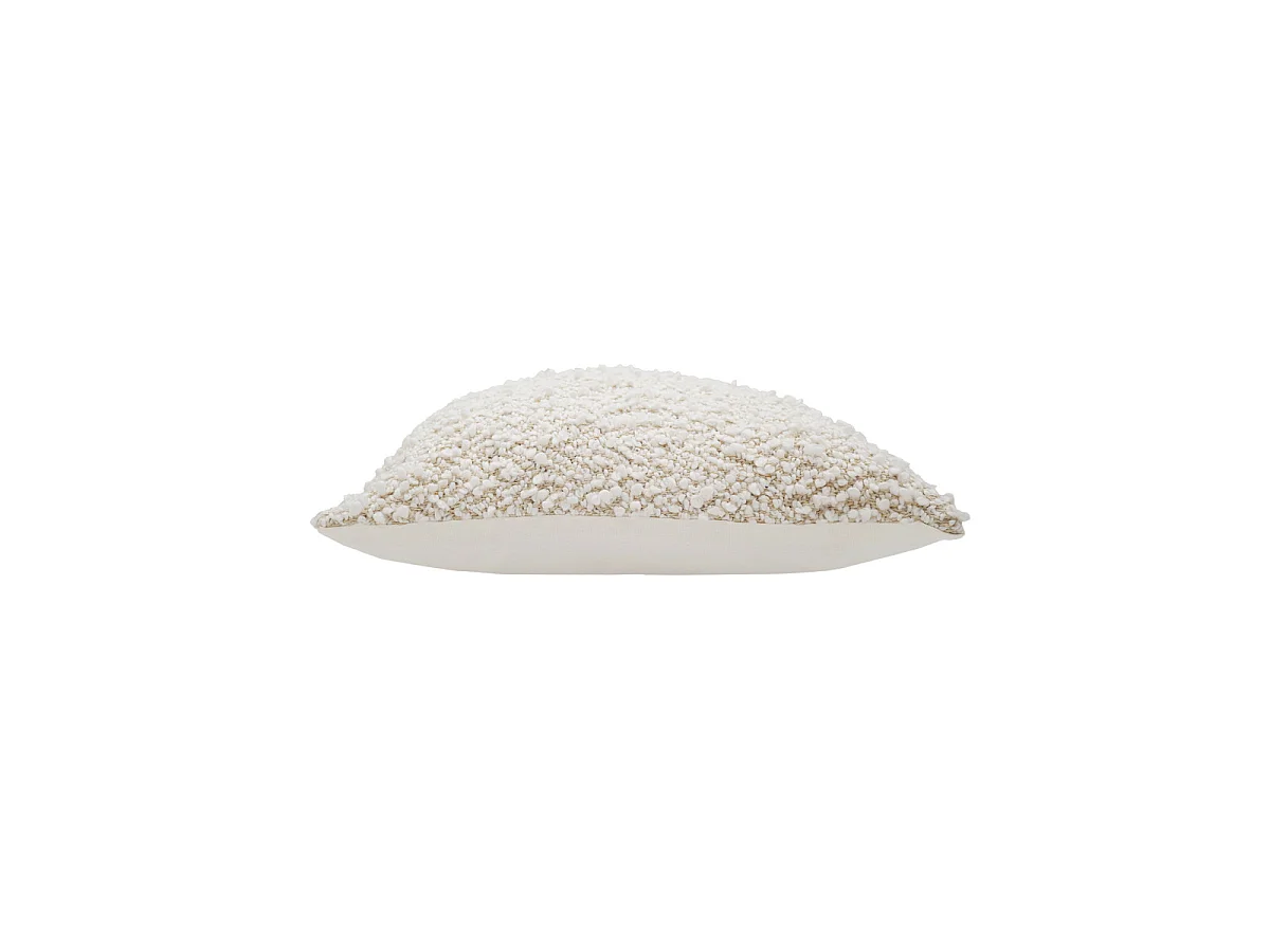 Housse de Coussin Bouclée "Anais" 40x40cm Naturel