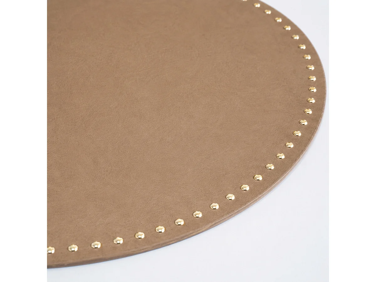 Set de Table Rond "Coppeur" 38cm Marron