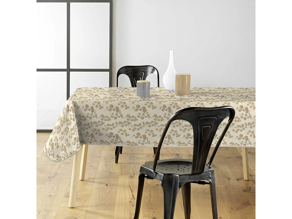 Nappe Toile Cirée "Butinette" 140x240cm Naturel