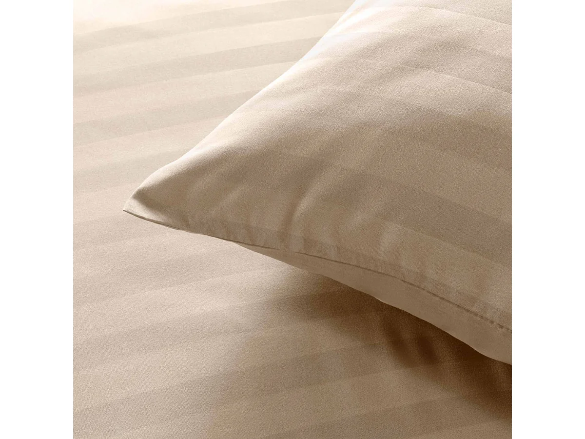 Parure de Lit 3 Pièces "Cleo" 240x220cm Naturel