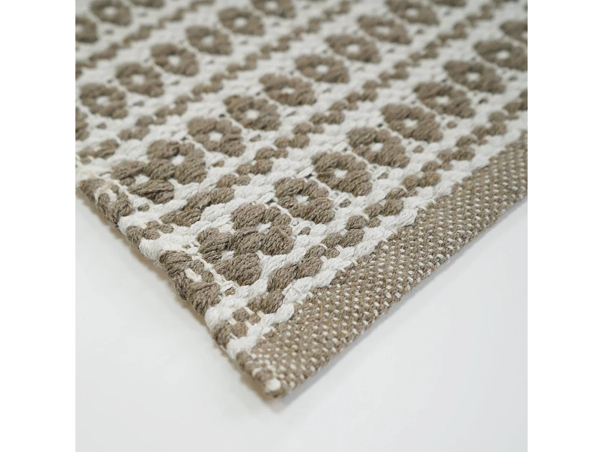 Tapis Tissé en Coton "Gino" 50x80cm Naturel