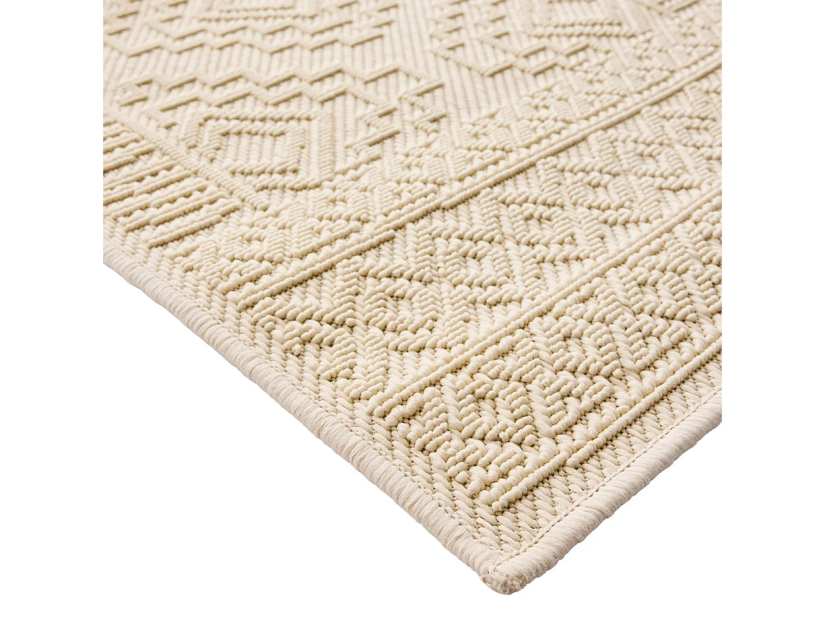 Tapis Tissé Relief "Canyon" 120x170cm Naturel