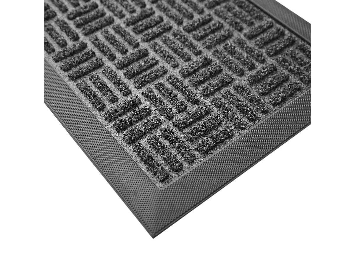 Tapis d'Entrée Grattoir "Jason" 25x75cm Noir