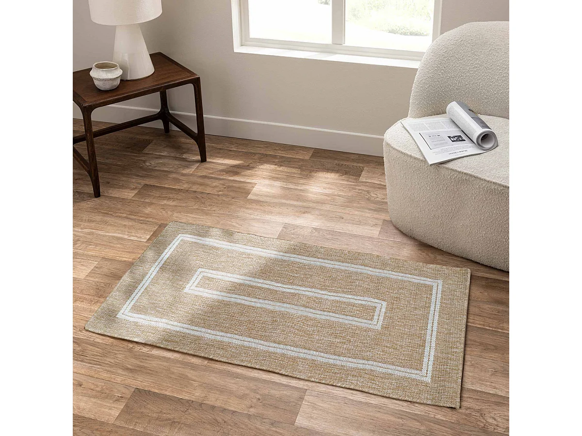 Tapis Tissé Plat "Belize" 80x150cm Naturel