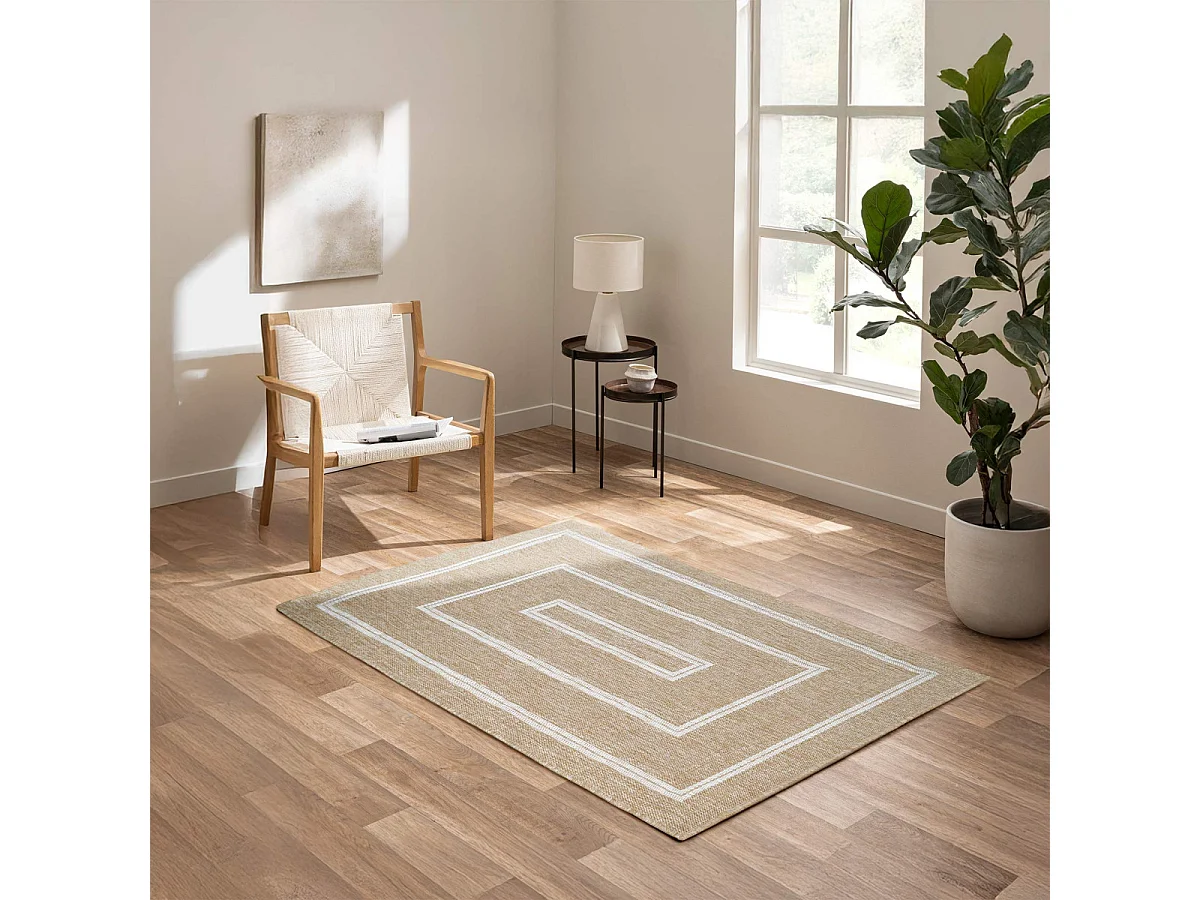 Tapis Tissé Plat "Belize" 120x170cm Naturel