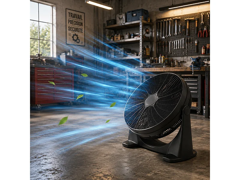 Ventilateur De Sol Et Table Rond Inclinable 50 Cm – 100w