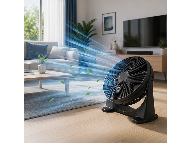 Ventilateur De Sol Et Table Rond Inclinable 50 Cm – 100w