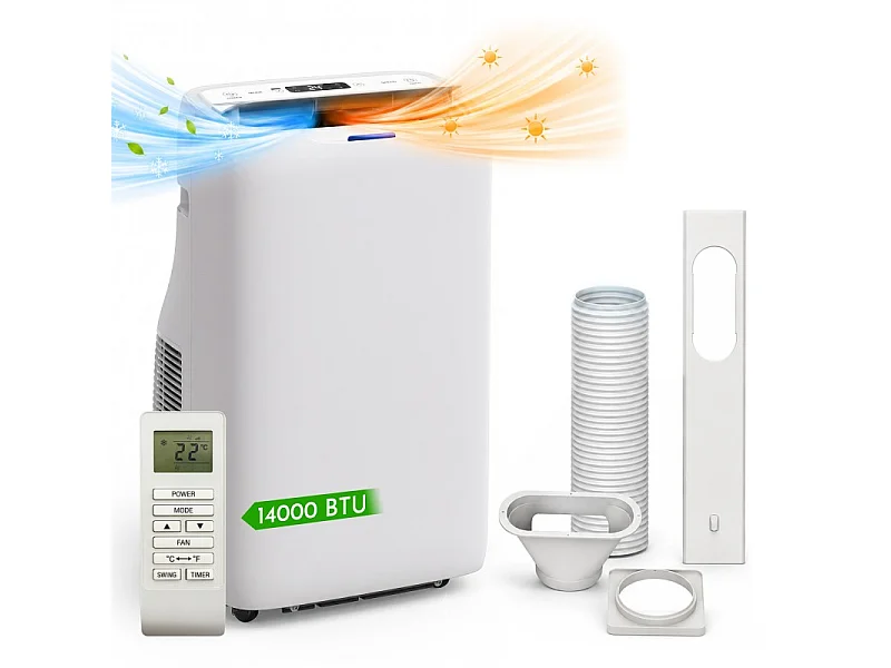 Climatiseur Portable - 14000 Btu - Froid & Chaud - Wi-fi