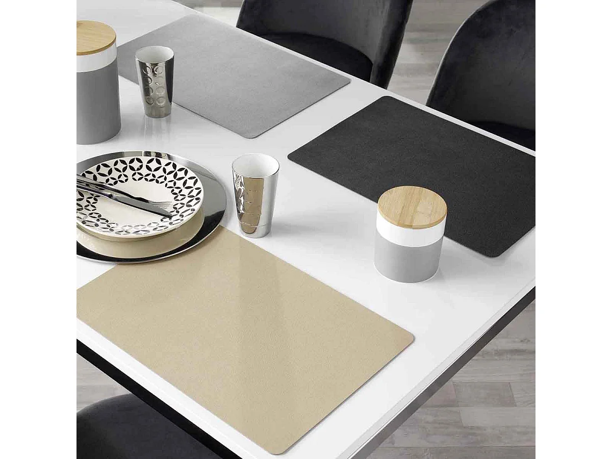 Set de Table Design "Bergame" 30x43cm Naturel