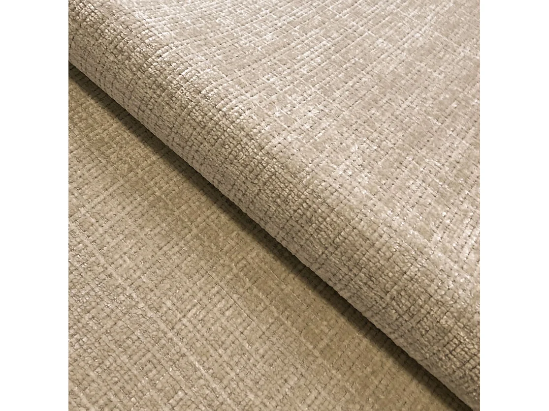 Élégant canapé d’angle avec fonction couchage et coffre de rangement, au style Japandi, en tissu chenille doux MELVANO