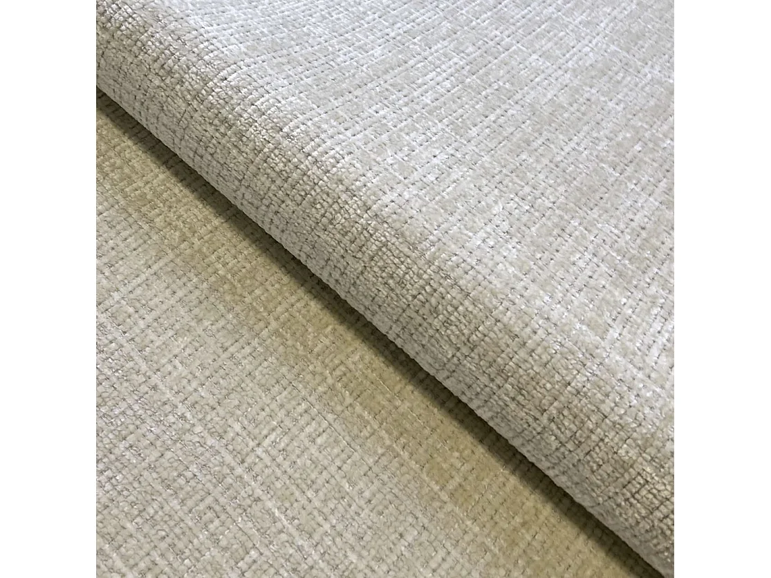Élégant canapé d’angle avec fonction couchage et coffre de rangement, au style Japandi, en tissu chenille doux MELVANO