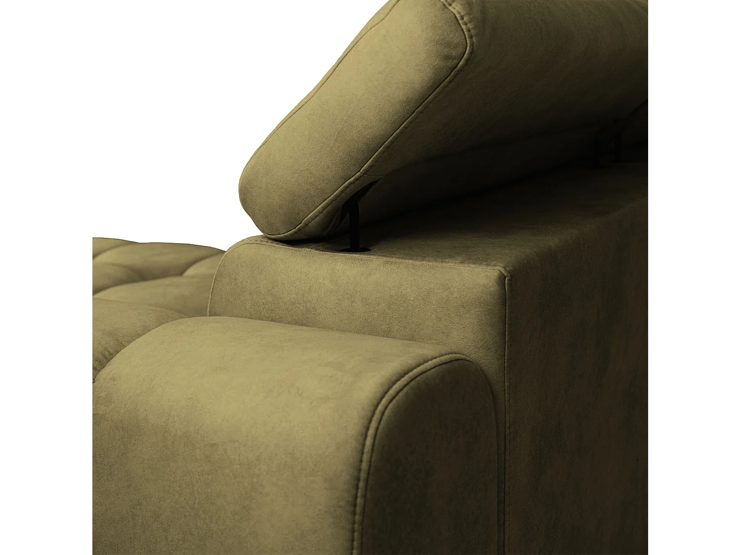 Aldo-Ecksofa mit Schlaffunktion, links, Stoff Salvador WR, grün (10)