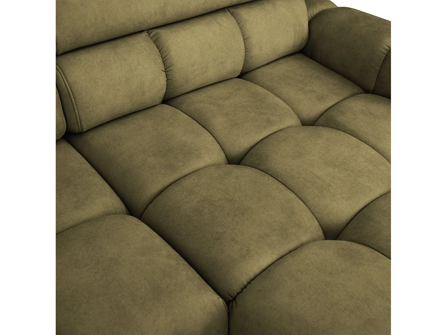 Aldo-Ecksofa mit Schlaffunktion, links, Stoff Salvador WR, grün (10)