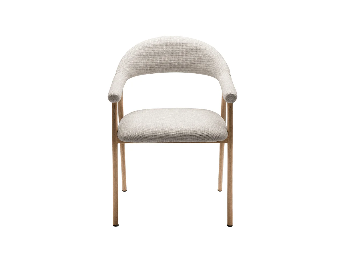 Set van 2 stoelen in boucléstof, B56 cm - AREN