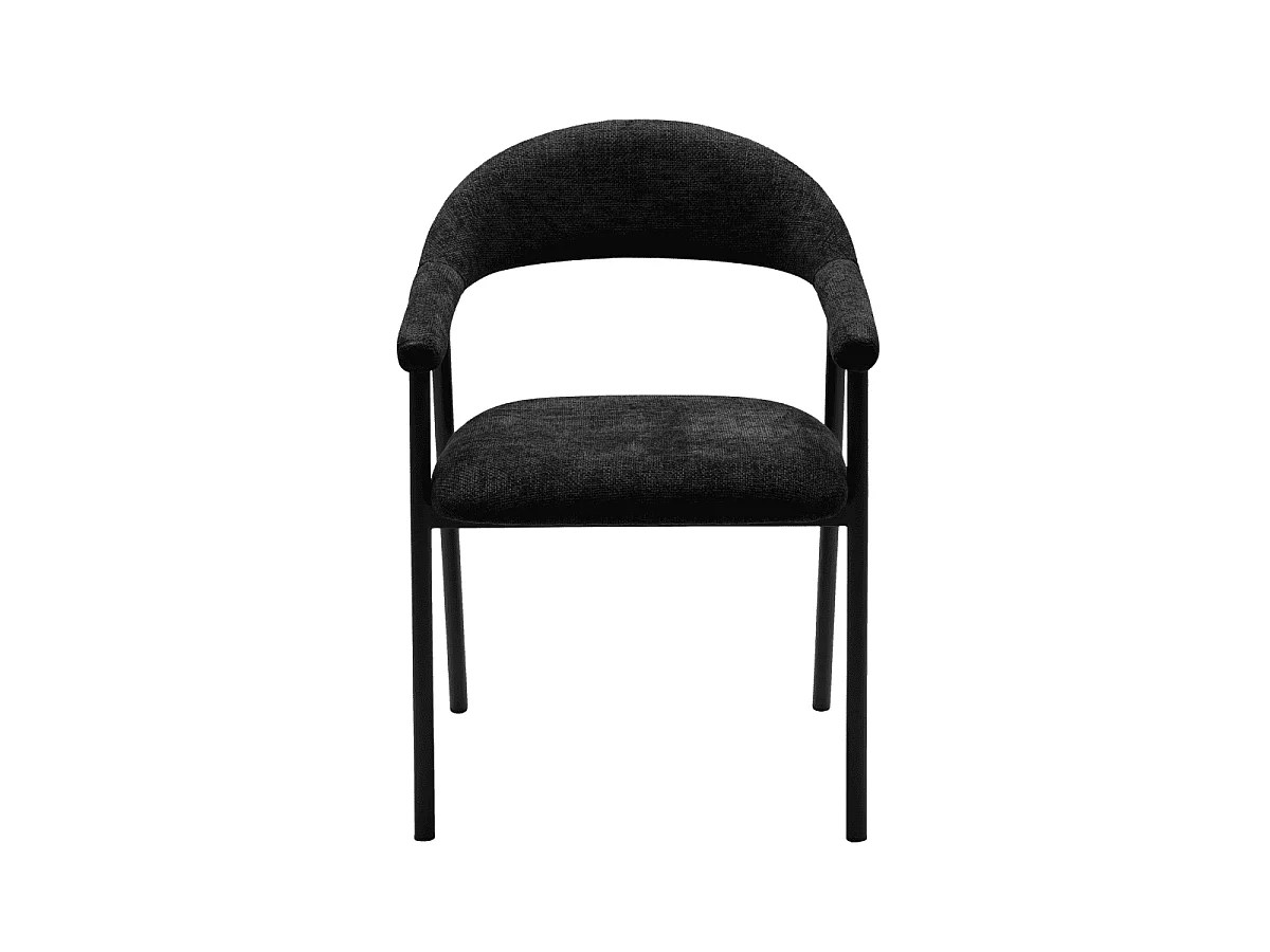 Set van 2 stoelen in boucléstof, B56 cm - AREN