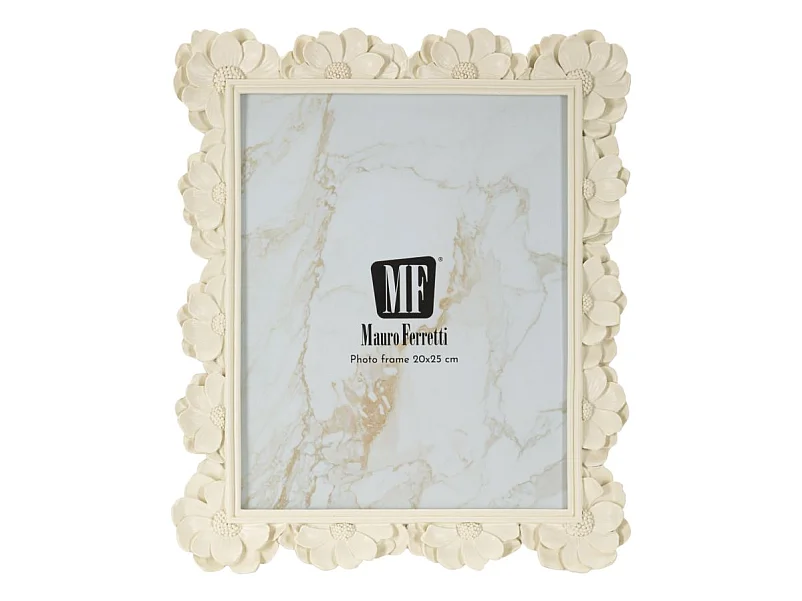 Cornice floreale shabby chic cm 27,2x2x32 (misura interna cm 20x25)
