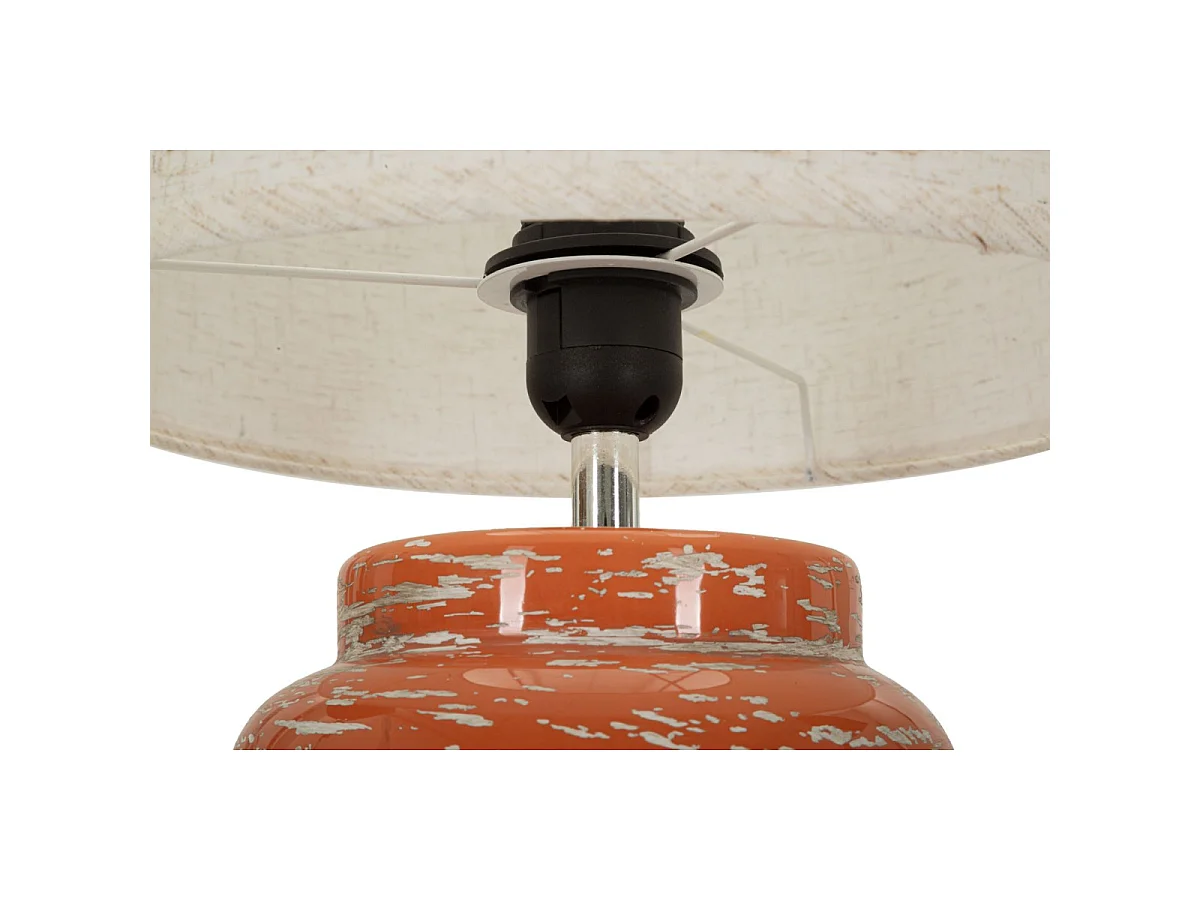 Oranje tafellamp in moderne stijl, ø 27 x 47,5 cm.