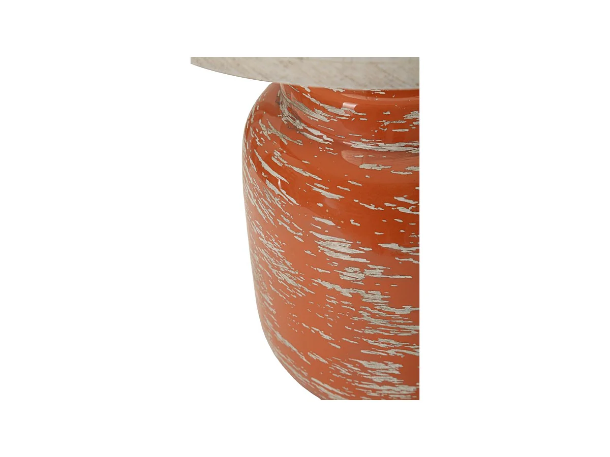 Oranje tafellamp in moderne stijl, ø 27 x 47,5 cm.