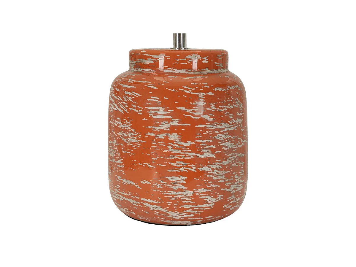 Oranje tafellamp in moderne stijl, ø 27 x 47,5 cm.