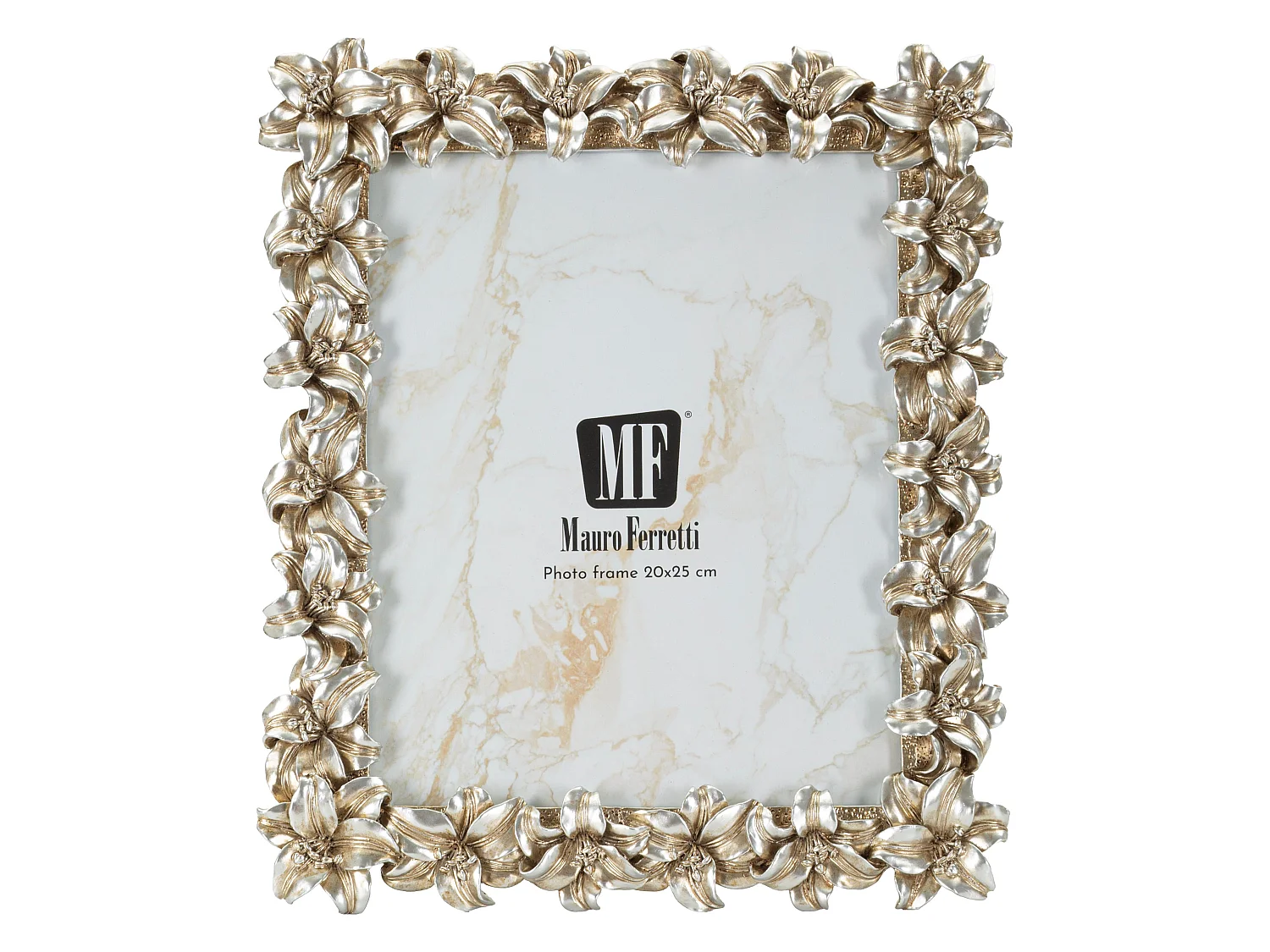 Cornice stile glamour con fiori cm 27,5x2,3x32,5