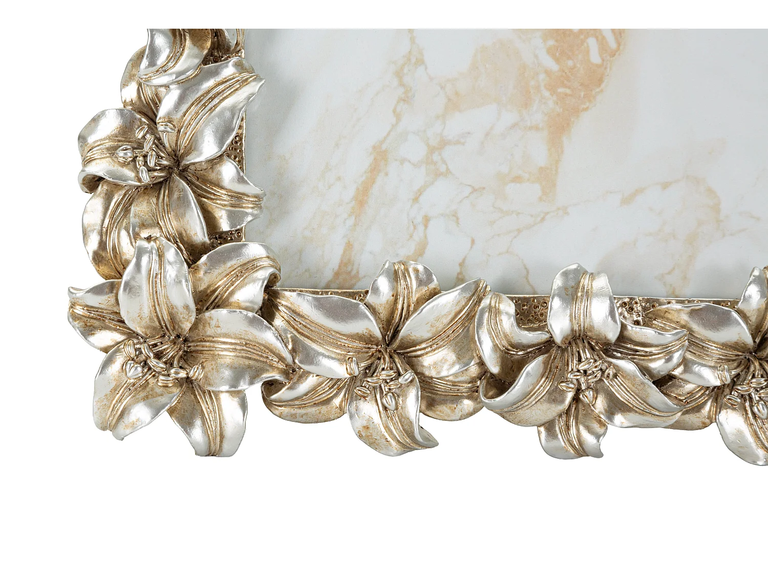 Cornice stile glamour con fiori cm 27,5x2,3x32,5