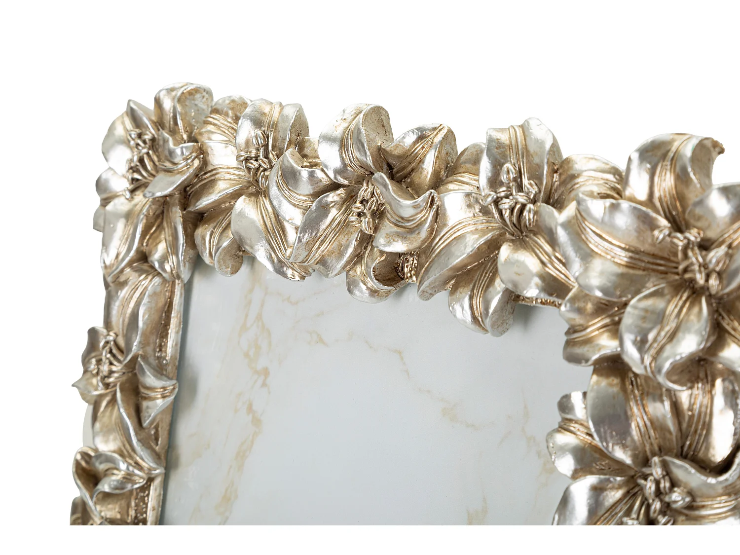 Cornice stile glamour con fiori  cm 22x2,2x27,3