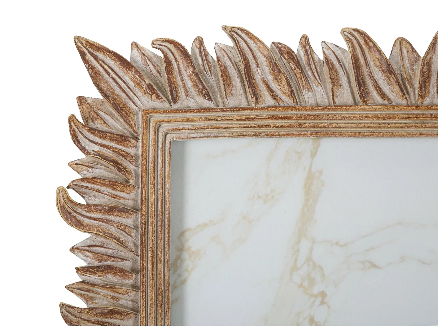 Cornice con piume bohémien cm 27,7x2,6x32,6  (misura interna cm 20x25)