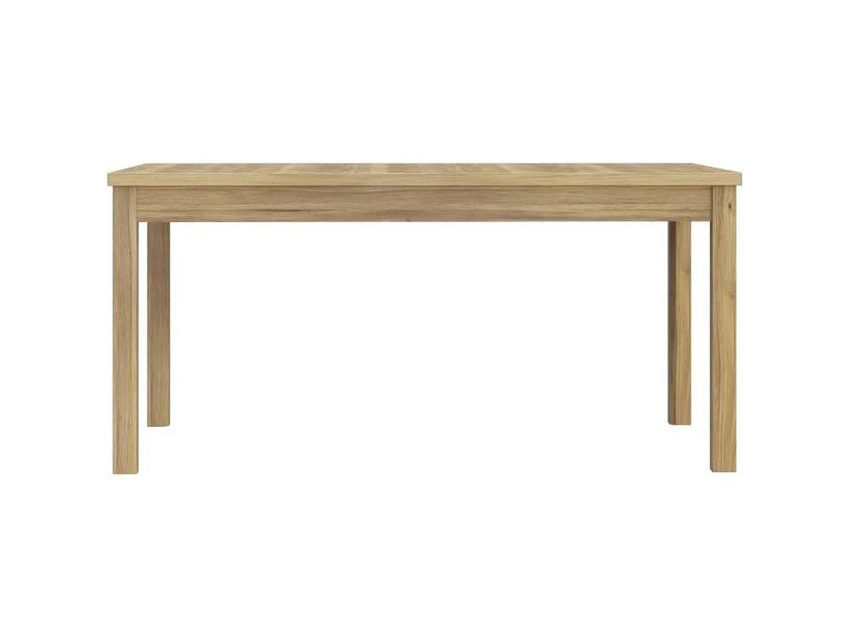 Table à manger extensible COMO en décor chêne, 160/207 cm, rectangulaire, ouverture synchronisée