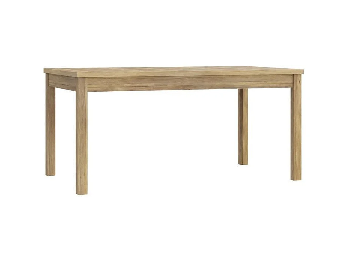 Table à manger extensible COMO en décor chêne, 160/207 cm, rectangulaire, ouverture synchronisée