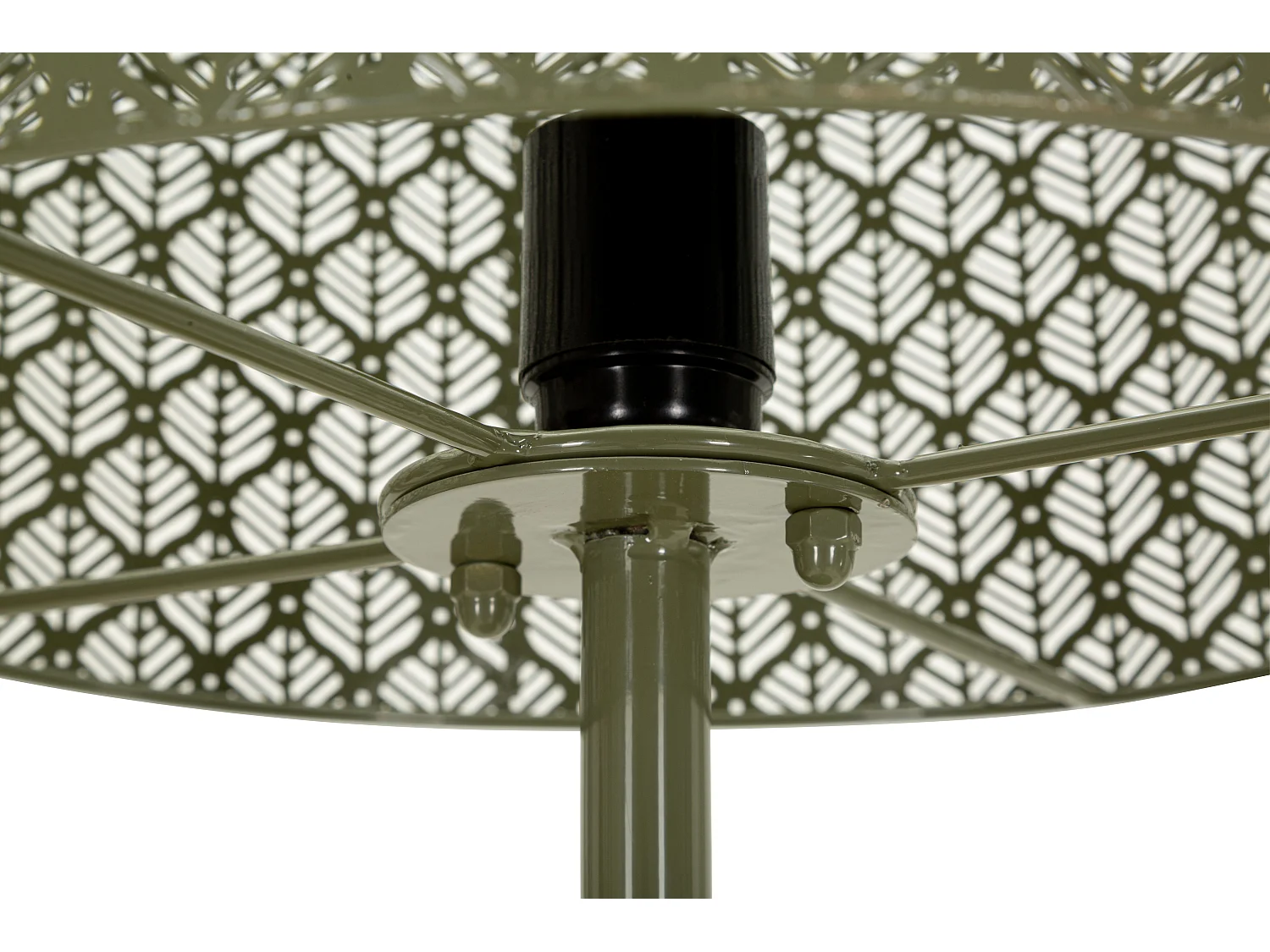 Lampadaire en métal avec abat-jour sculpté, ø 33 x 160 cm
