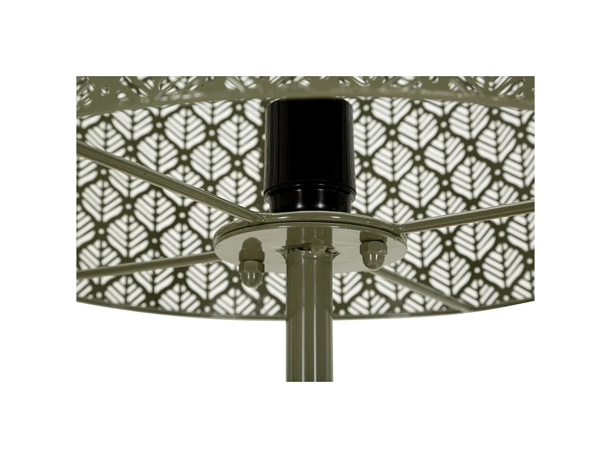 Metalen vloerlamp met gebeeldhouwde lampenkap, ø 33x160 cm