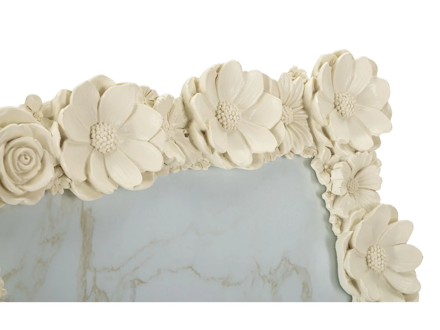 Cornice con fiori in rilievo cm 28,5x2,7x34  (misura interna cm 20x25)