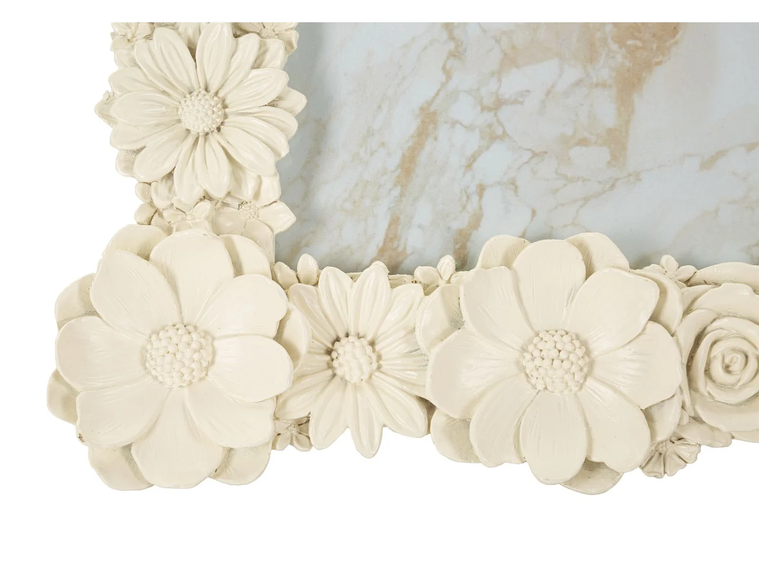 Cornice con fiori in rilievo cm 28,5x2,7x34  (misura interna cm 20x25)