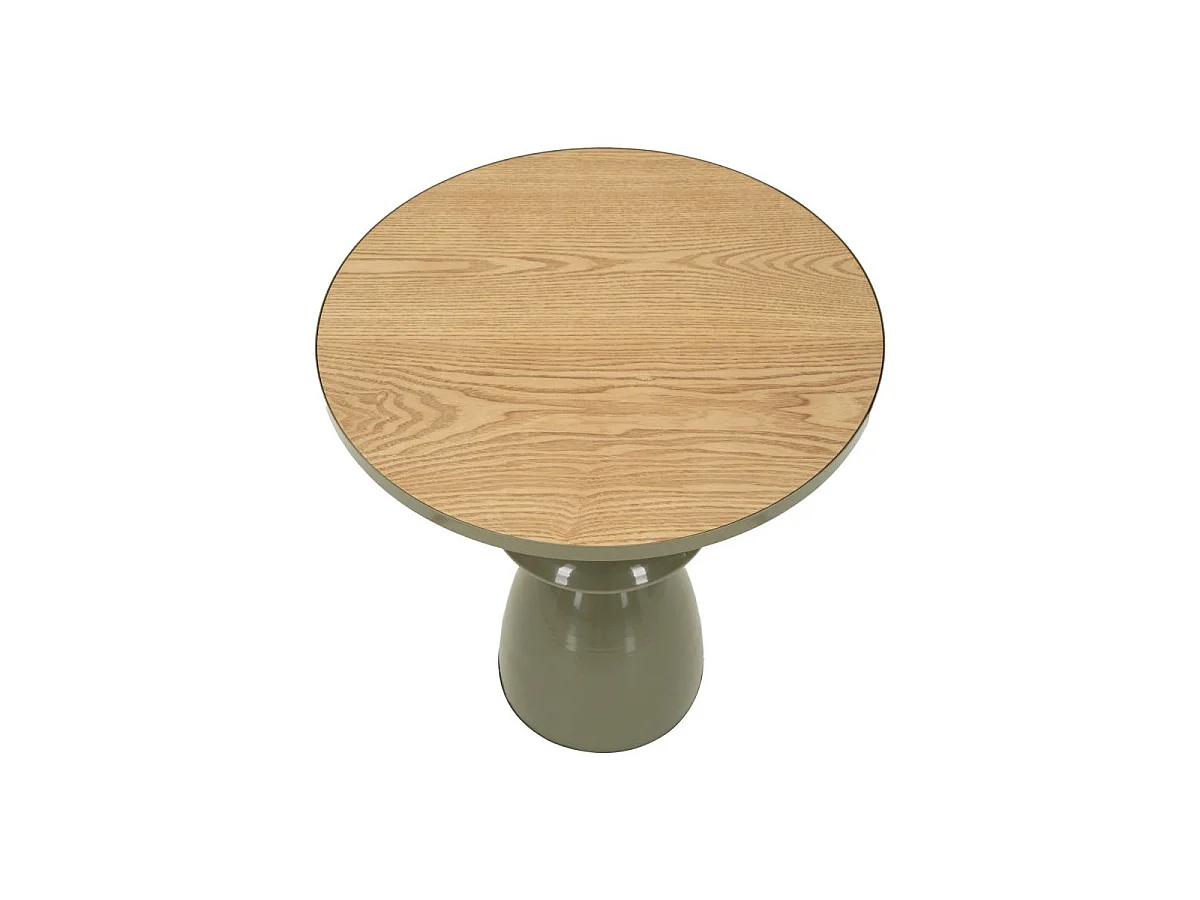 Table d'Appoint Totem en Métal "Pila" 49cm Vert
