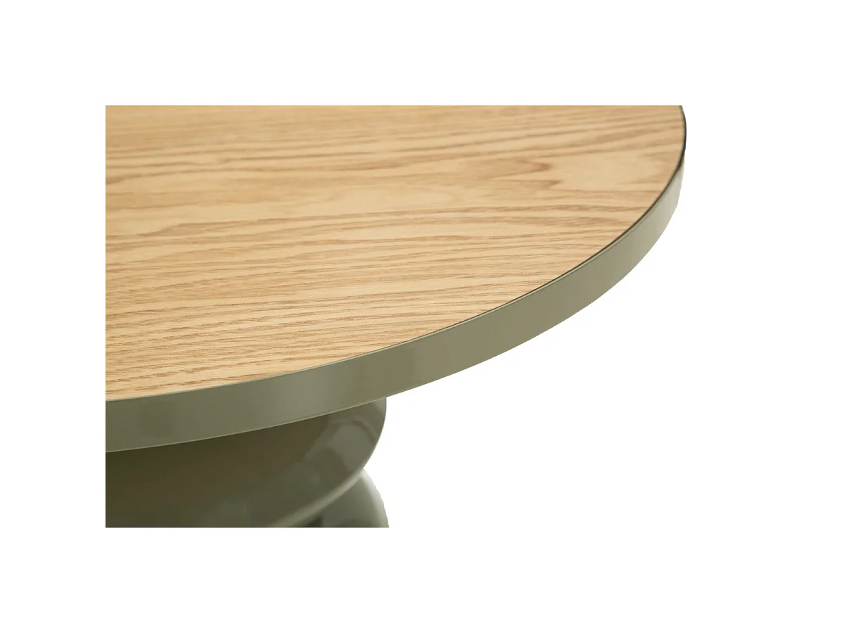 Table d'Appoint Totem en Métal "Pila" 49cm Vert