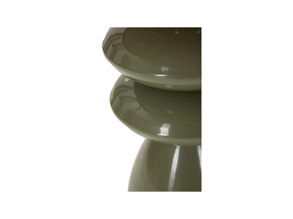 Table d'Appoint Totem en Métal "Pila" 49cm Vert